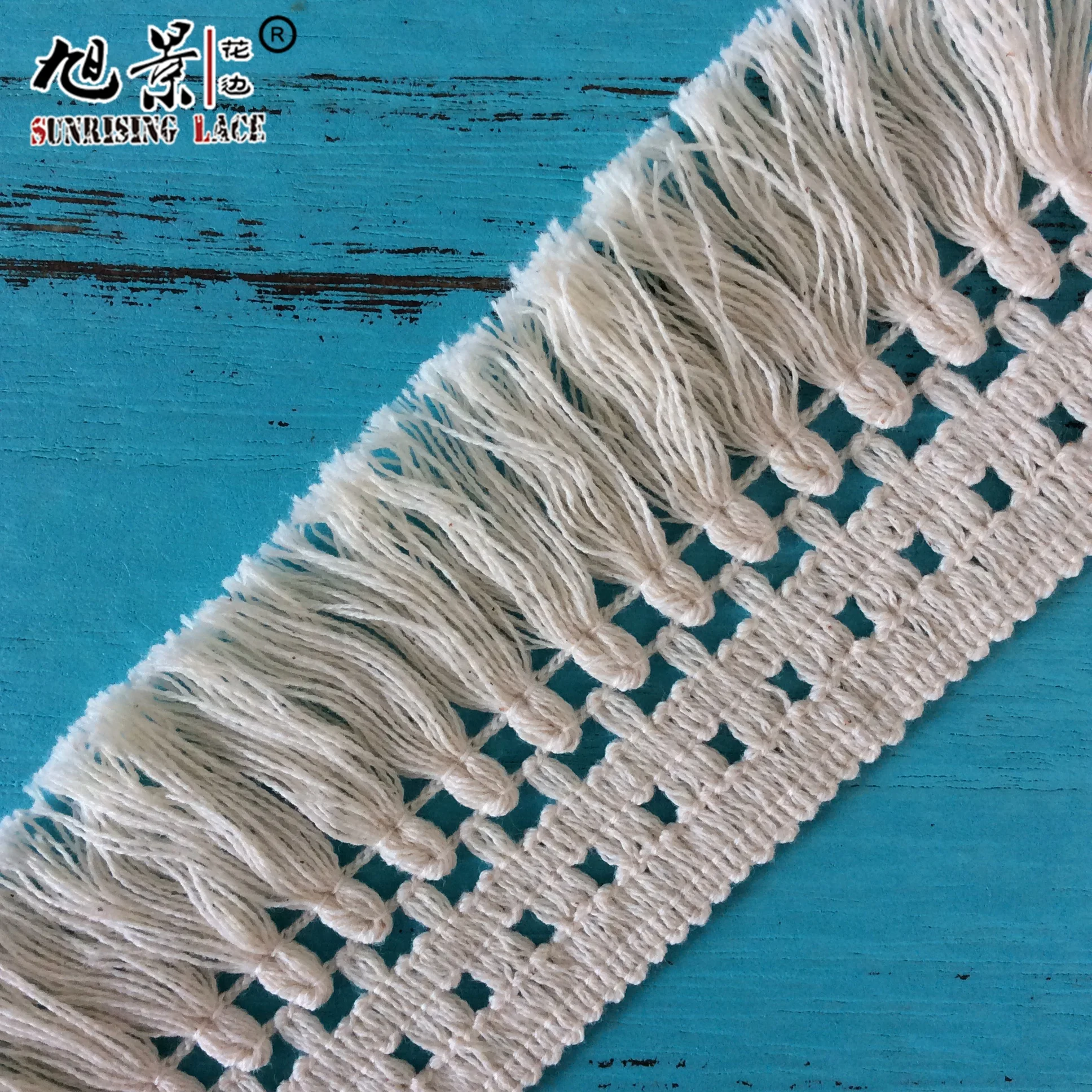 Wholesale Tassel Cotton Lace Trim And Fringe For Curtains And Carpets