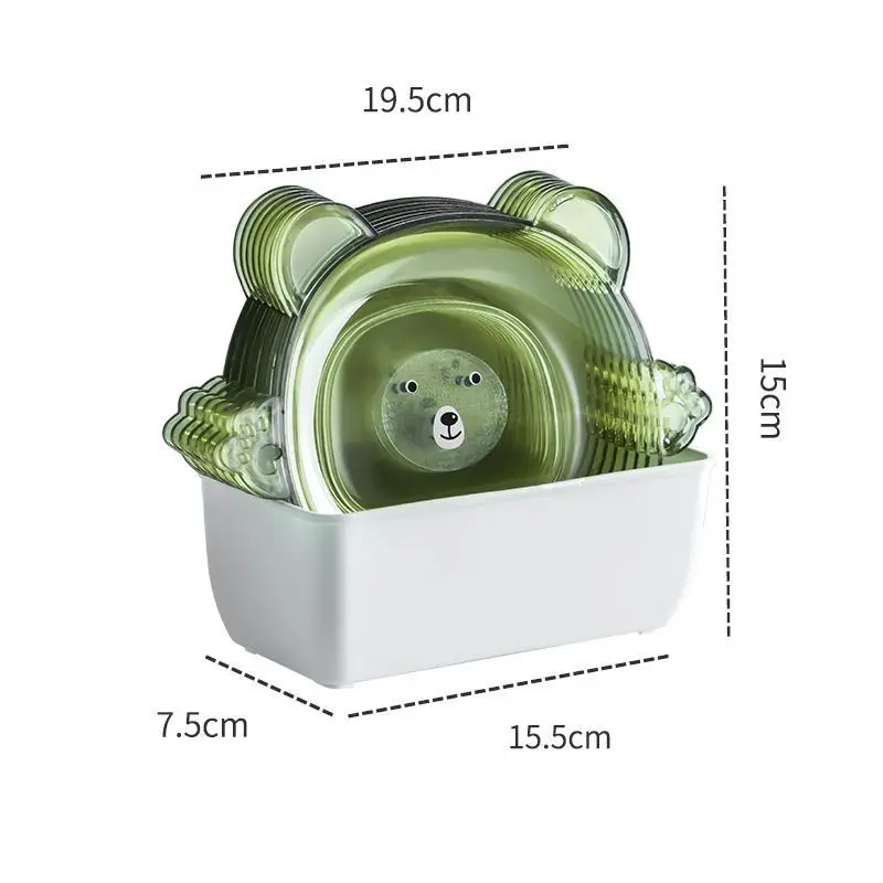 Home snacks small plate snack fruit plate table trash spit bone crumbs collection plate 8 pcs