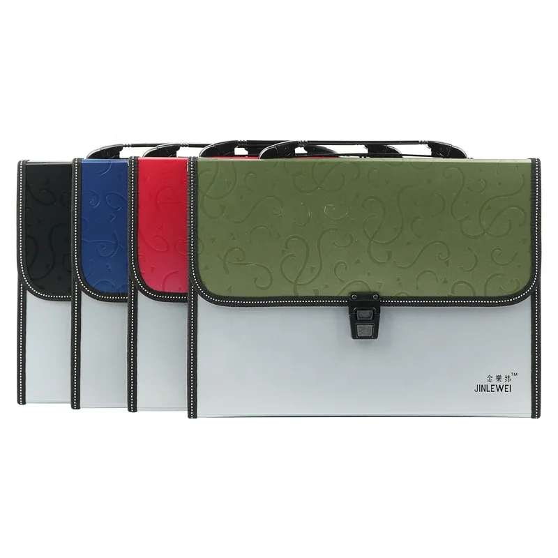 
High Quality Office Stationery Customized Document Paper Bag Expanding Handle File Folder Organizer 