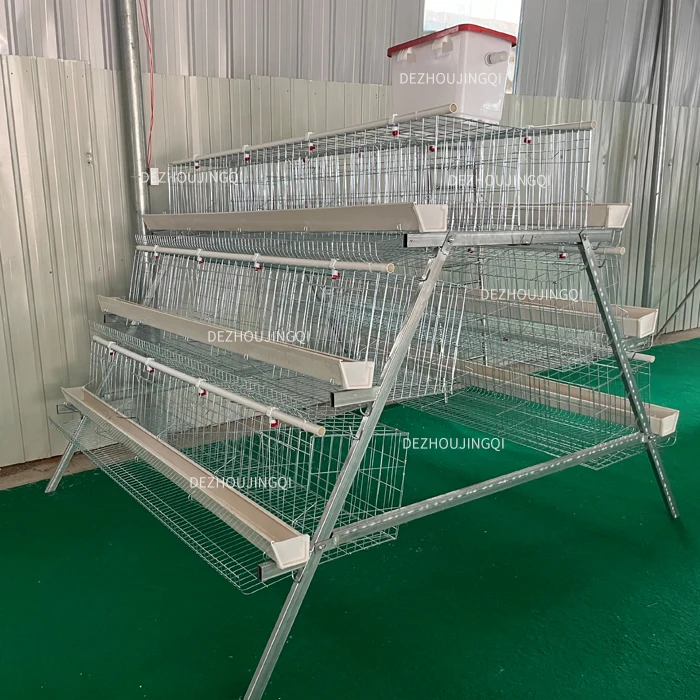 3 tiers A type layer chicken cage for sale
