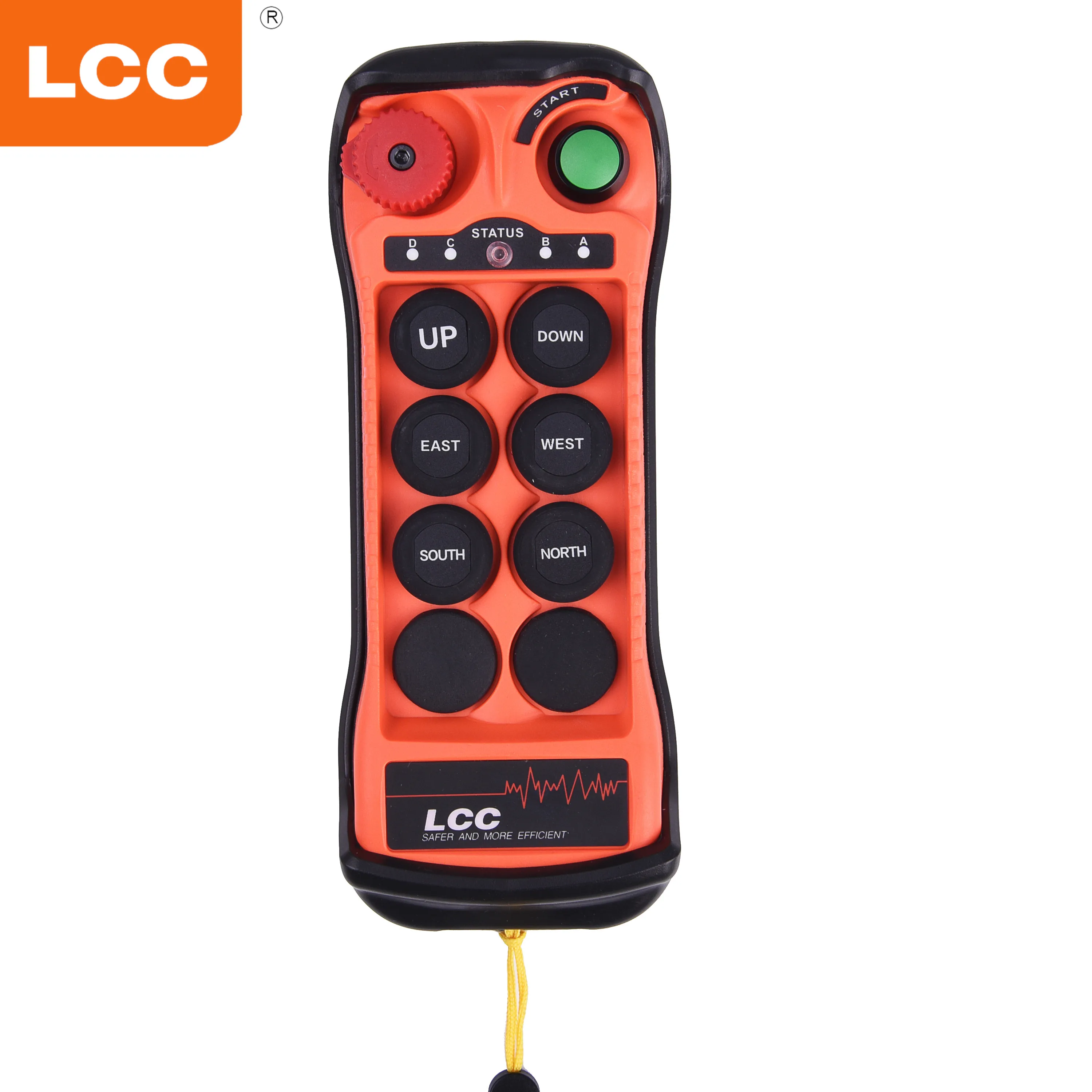 Q602 lcc 2 button double+4 button single speed 6 key wireless radio industrial remote control with transmitter and receiver