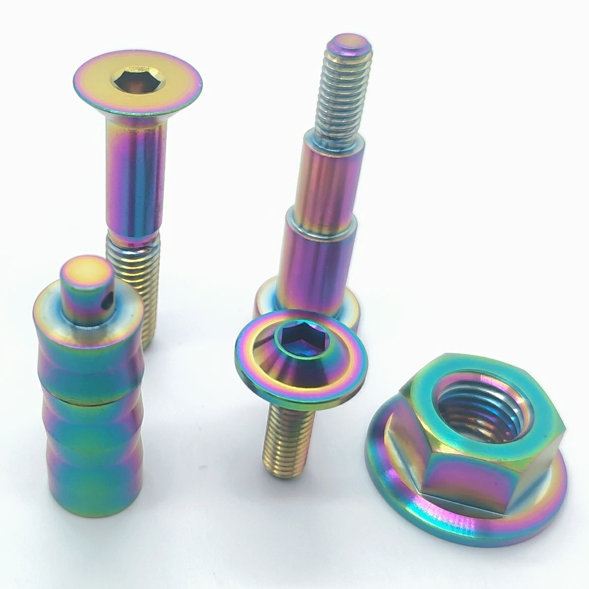 ZFTI Factory Direct sale Custom  M8 M1 M14 hollow bolt gr5 titanium bolts for industry or vehicle