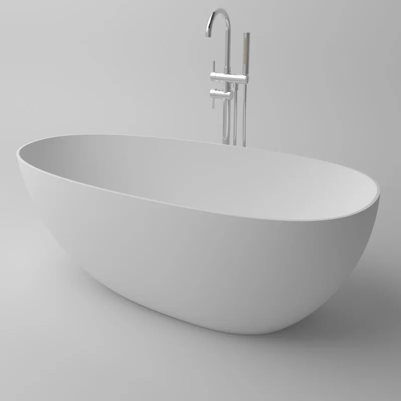 Wholesale Resin Stone Whirlpool Bathtub Artificial Marble Stone Free Standing Bathroom Bath tub