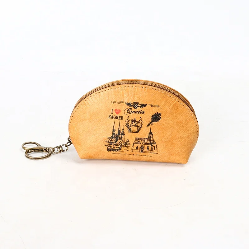 Factory custom   daily life  key  storage bag  mini  coin  purse Tyvek  paper  waterproof   wallet