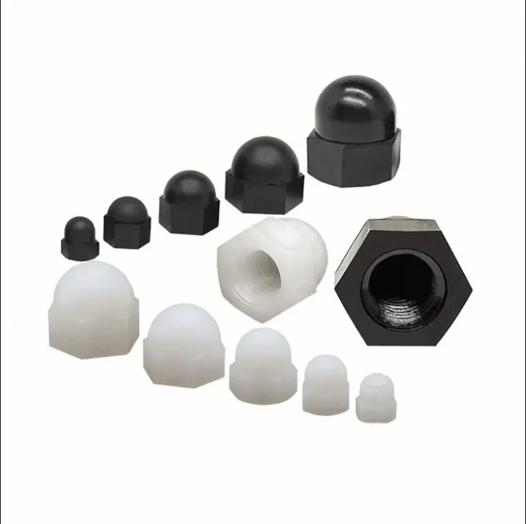 DIN1587 M3 M4 M5 M6 M8 M10 Black Nylon Cap Nuts Decorative Cover Semicircle Plastic Acorn Hex Cap Nut