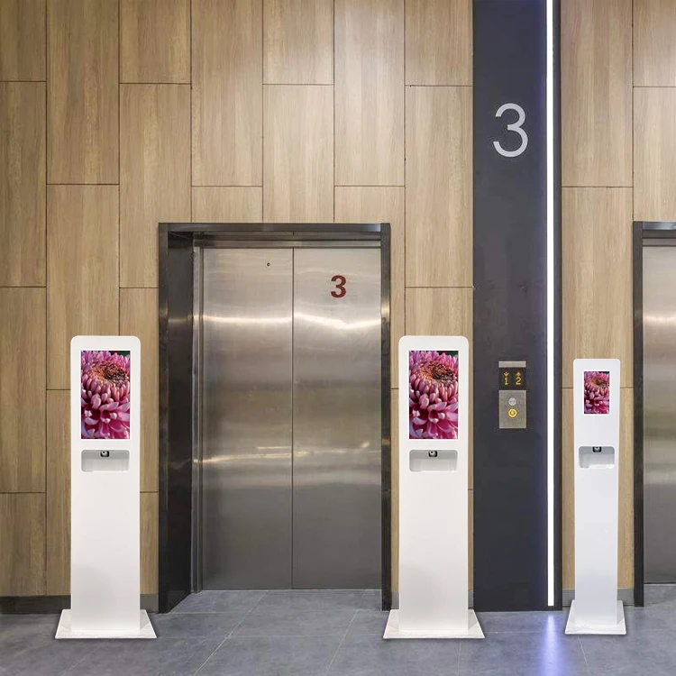 Sanitizer Dispenser Display Video Hand Sanitizer Kiosk