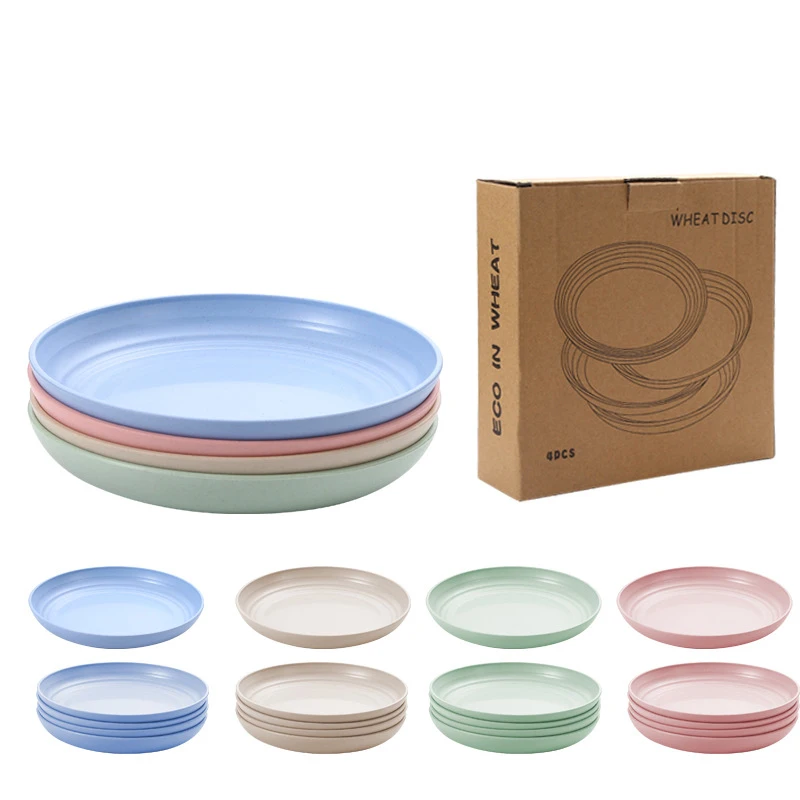 Tableware Set  Biodegradable Wheat Straw Plastic Dinnerware Set