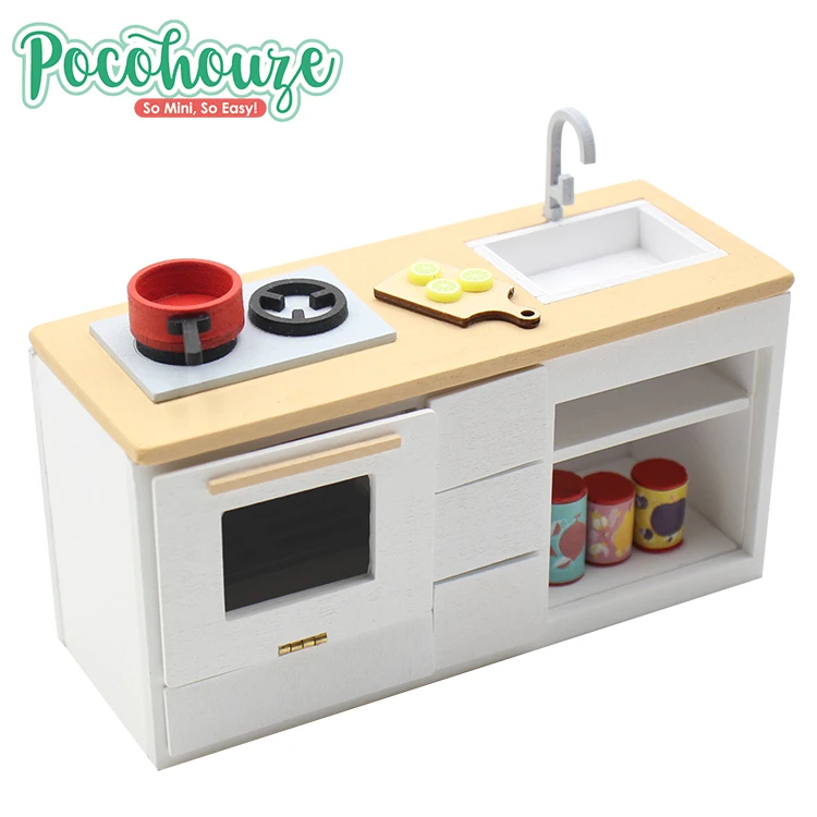 2019 Kid hot wooden mini kitchen decorative house for sale