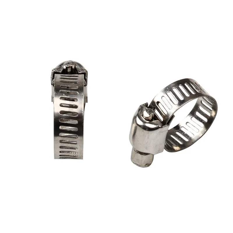 60pcs Kit 201/304/316 Steel Single Ear Hose Clamps Assortment Kit Pipe Fixing Clamps With 7 Different Sizes