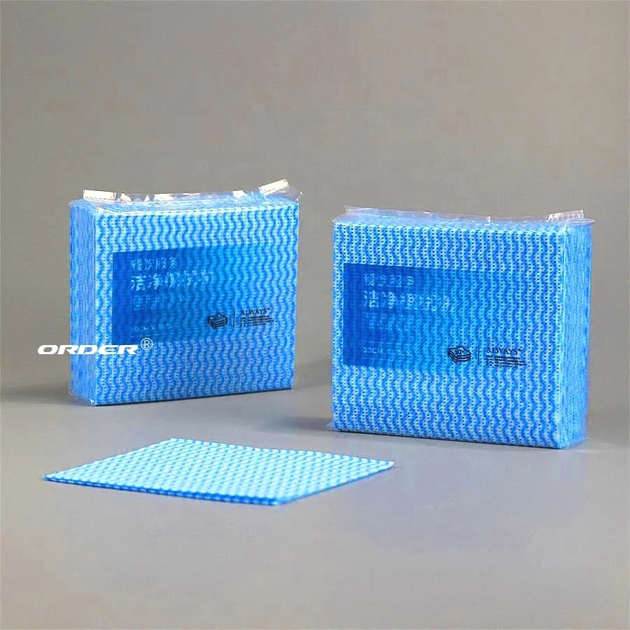 Restaurant kitchen Daily use printing reusable antibacterial foodservice non-woven cleaning cloths Towels