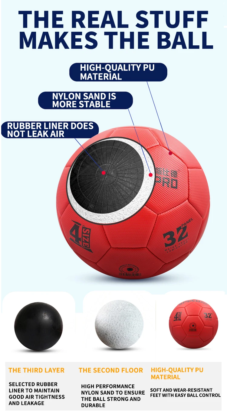 Antique  diamond soccer ball qualified custom new design soft football soccer ball size 5 size 4 professional for match training