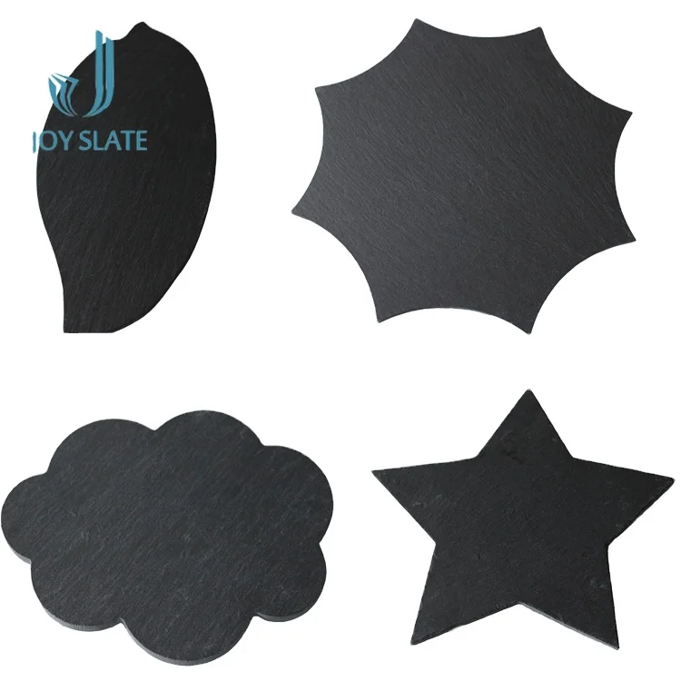 High Quality Personalized Natural Stone Cheese For Wholesale China Tableware With Custom Logo Black Slate Wooden Cutting Board