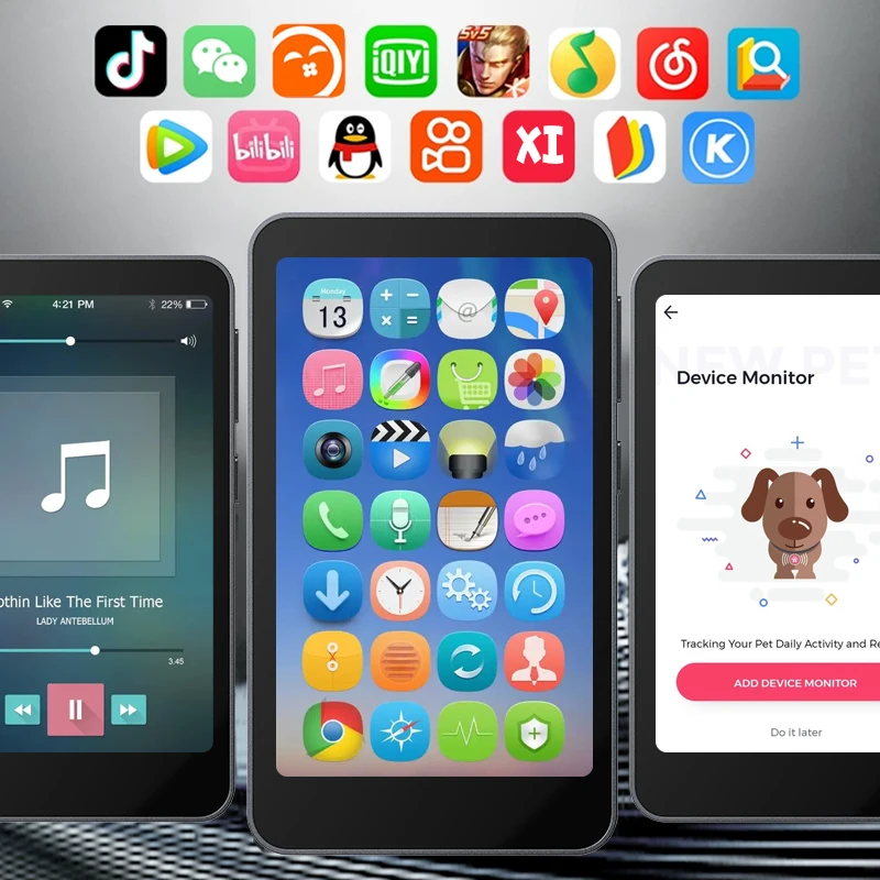 Полный сенсорный экран Android потоковая передача без потерь музыка Wi-Fi MP4 плеер 32 ГБ mp3-плеер с