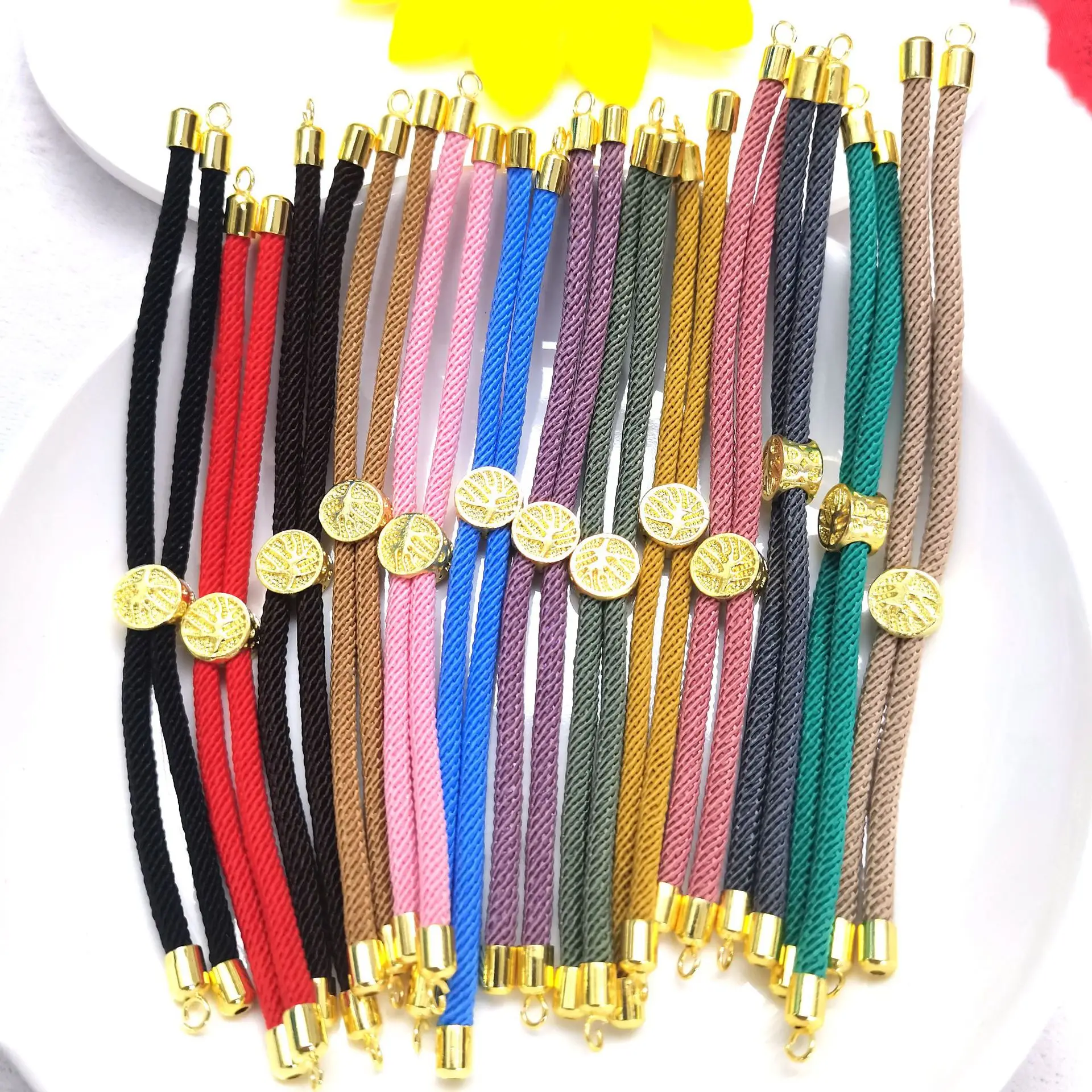 Handmade Fashion Red Rope Line Thread String Bracelets For Diy