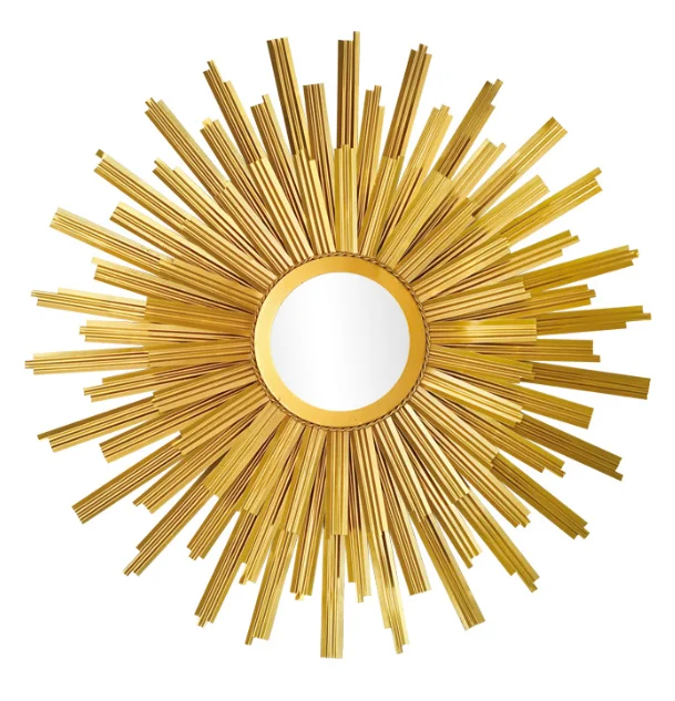 Factory direct sale new Flower Shape Metal Wall Mirror Wall mounted Decor Item Home outdoor indoor decoration