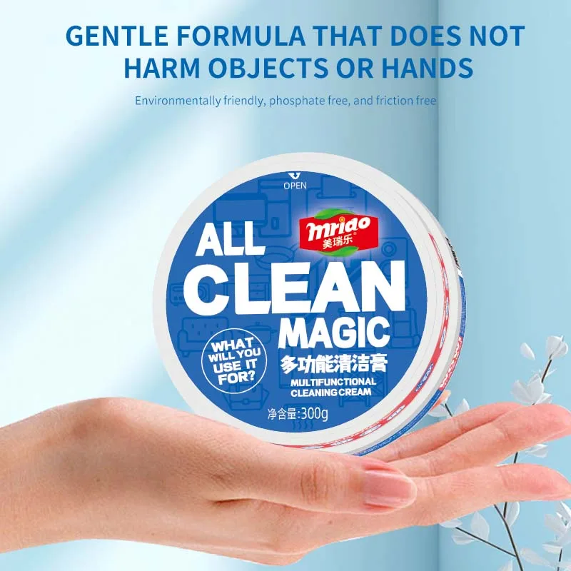 300G Home Cleaner Cream Furniture Metal Cleaning Polish Wax Leather Sofa Cleaning Paste