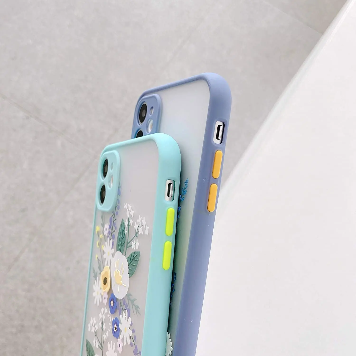GOSTARRY Back Phone Cover Lavender Flower Case Floral Transparent Hard Tpu Bumper For Iphone 13 12 Pro Max
