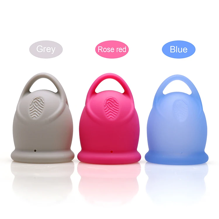 Eco-Friendly Reusable Custom Packaging Wholesale Silicone Period Copa Menstruation Beginner Menstrual Cup Sanitary Cup