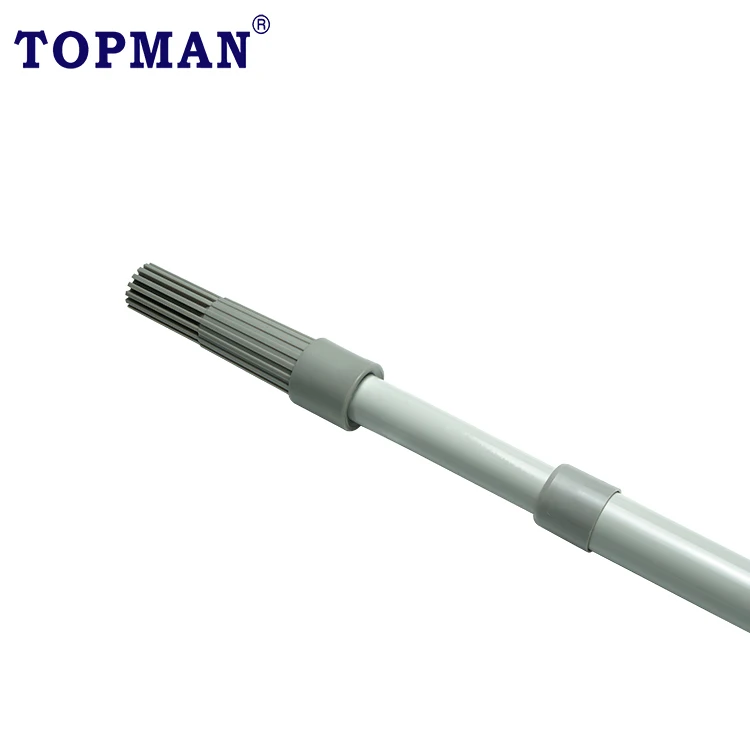 QIXI 1.8 meter 2 sections steel material adjustable telescopic pole for wall paint roller brush