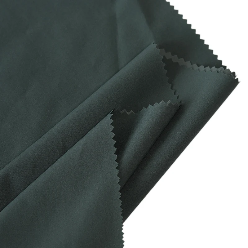 100% Polyester 75D Plain Woven Microfiber Stretch Waterproof Down Coat Fabric