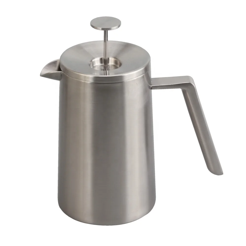 2021 New Fashion French Press Coffee Maker with Stainless Steel