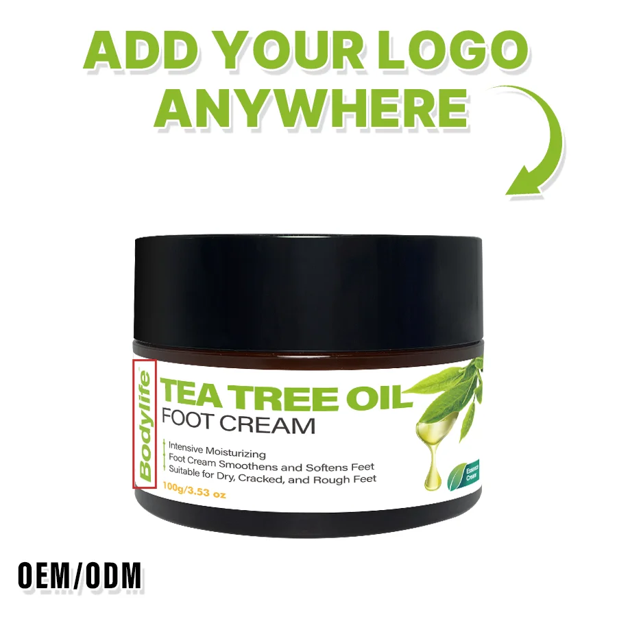 Wholesale foot cream urea Private Label organic Hydrating Urea Cream Thick Cracked Rough TEA TREE OIL FOOT CREAM