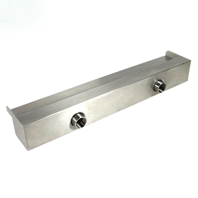 Garden wall fountain LED light stainless steel waterfall