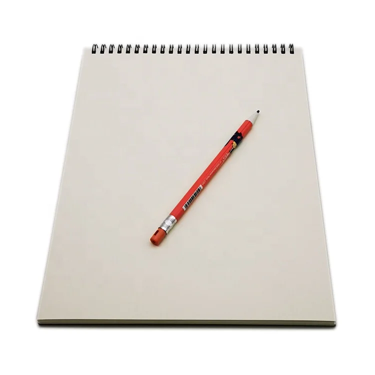 Factory custom design blank 50 sheets sketchbook A3 A4 A5 spiral drawing art sketch book