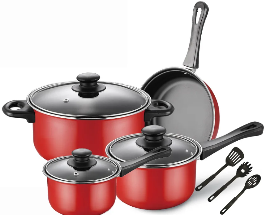 10Pcs Non Stick  Kitchen Cookware Set  pots and pans non-stick cookware set pans and pots set