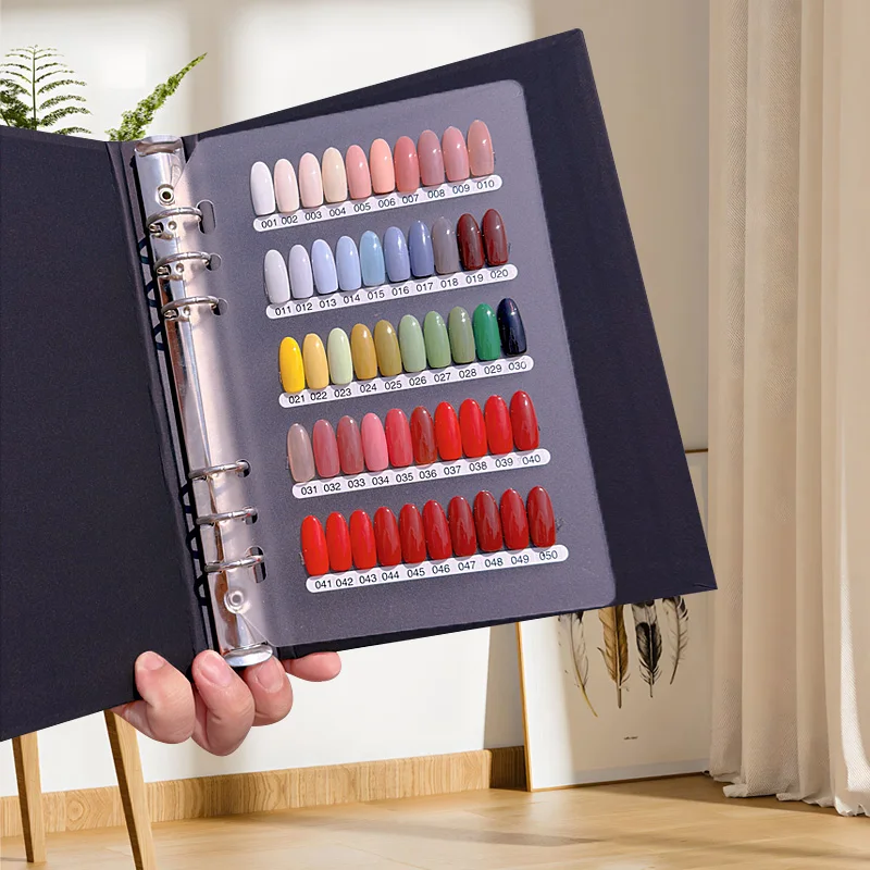 Nail Polish Gel Display Panel Detachable Activity Inside Color Card Color Sample 2024 New Small Display Book