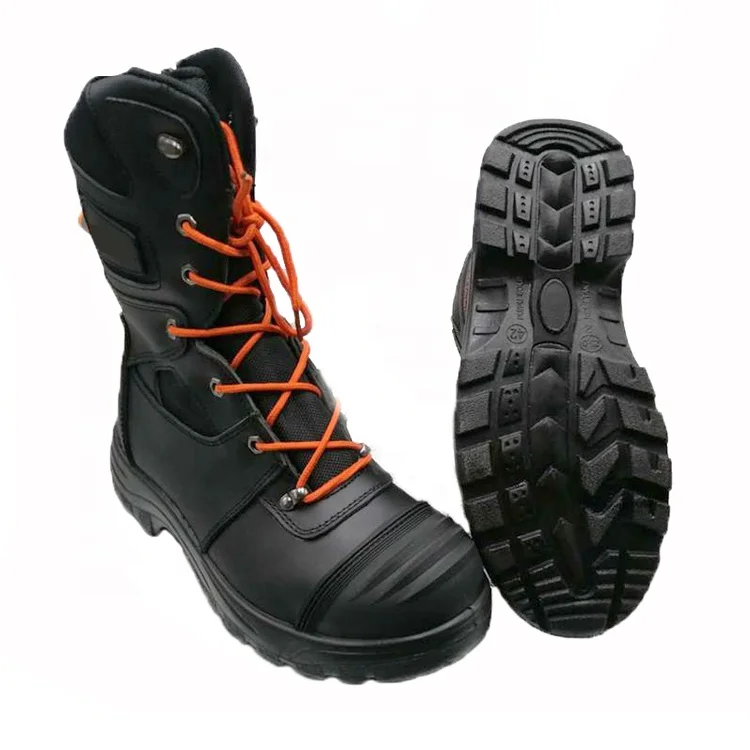 China Men Wear Foot Shank Protect Rescue Leather Composite toe Safety Boots