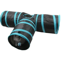 Аксессуары для домашних кошек T-Style, игрушка для кошек, туннель для кошек на улице с забавным мячом для домашних животных