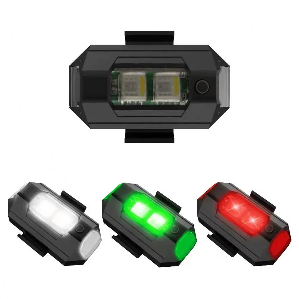 Горячая Распродажа мини USB Перезаряжаемый полицейский грузовик самолет журавль внедорожник Мотоцикл кемпинг светодиодные огни стробоскоп предупредительный свет