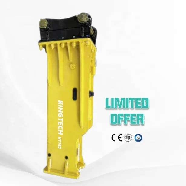 Kubota CAT hyundai 450 excavators 1850 hydraulic power rock road breaking breaker hammer to break rocks