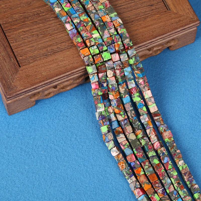 Bead Square Emperor Stone Pine Bead Shoushan Stone round bead Wholesale DIY jewelry bracelet accessories