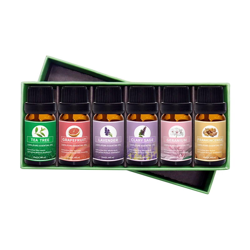 New Travel Certified Organic Skin Safe 100natural Ginger Ginseng Freesia Thyme Myrrh Essential Oil Kit
