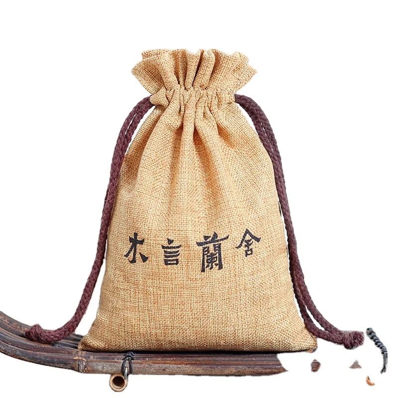 Customizable hessian gunny bag Wholesale small gunny bags burlap bags jute gunny drawstring