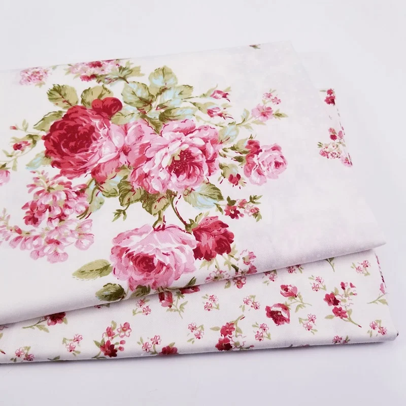 
Custom Pattern Floral 100% Cotton Twill Fabric for Pillow Sheet Material 