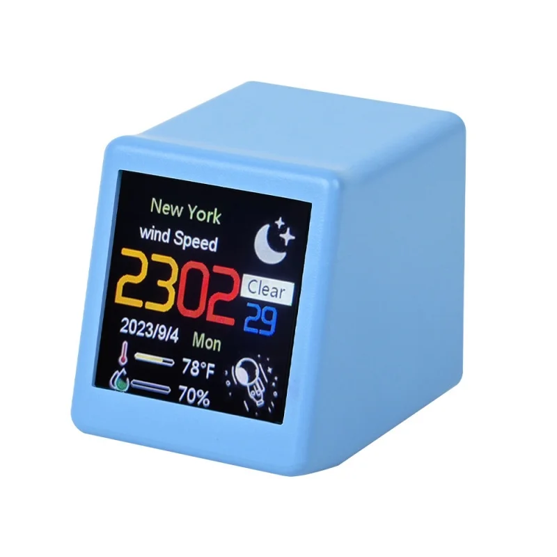 BETTER Mini Smart WIFI Weather Forecast Table Clock Digital Calendar Weather Station Clock