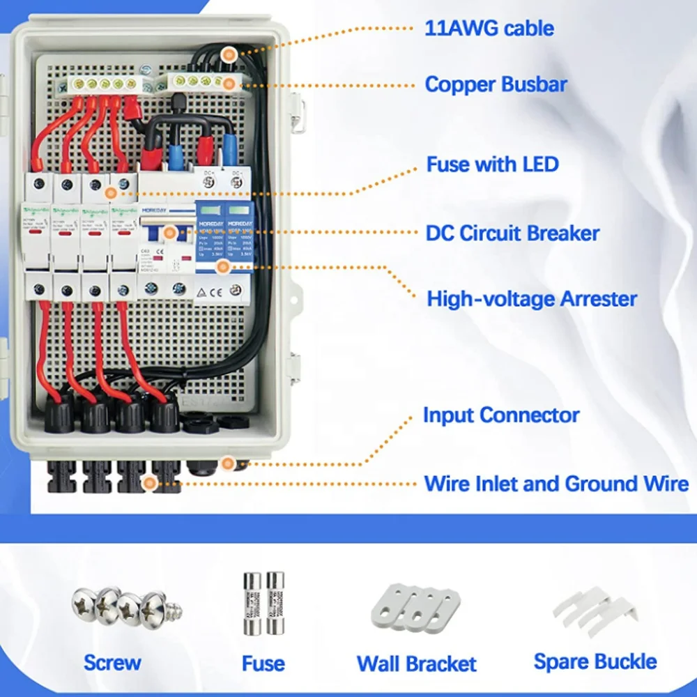 [Free Sample]6 Strings Combination Key Lock Box Pv Solar Combiner Box Ip 65