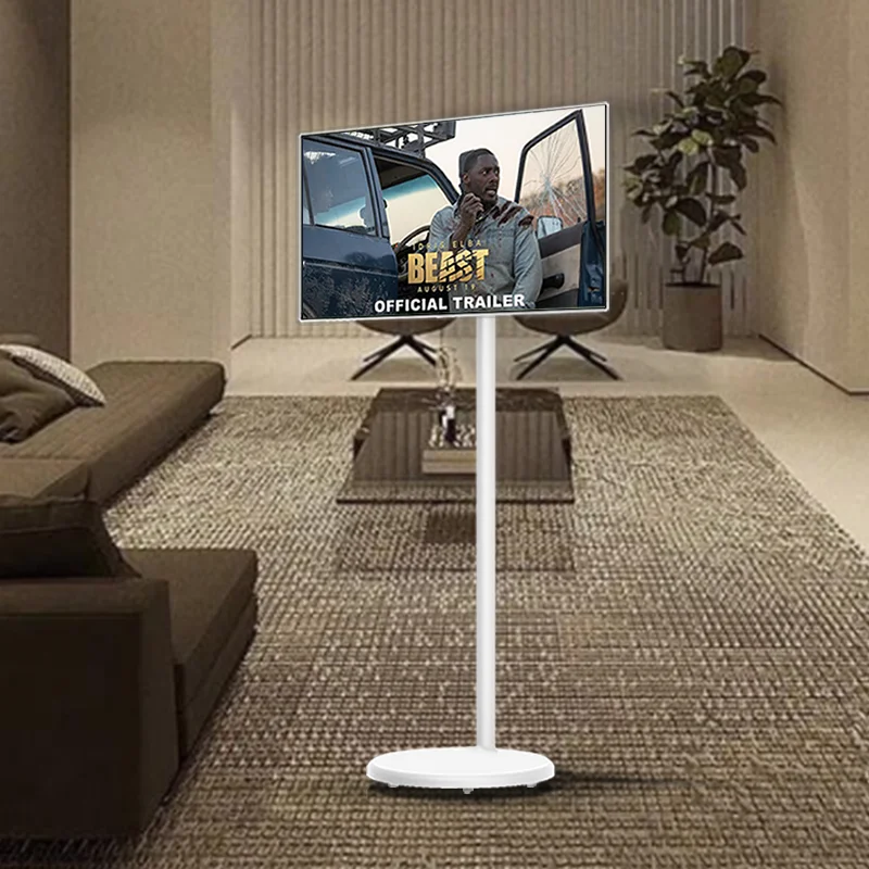 Portable TV 21.5 24 27 Inch Follow me Touch Incell Screen Displays Full HD Wireless Android LCD Monitors For Home Kitchen