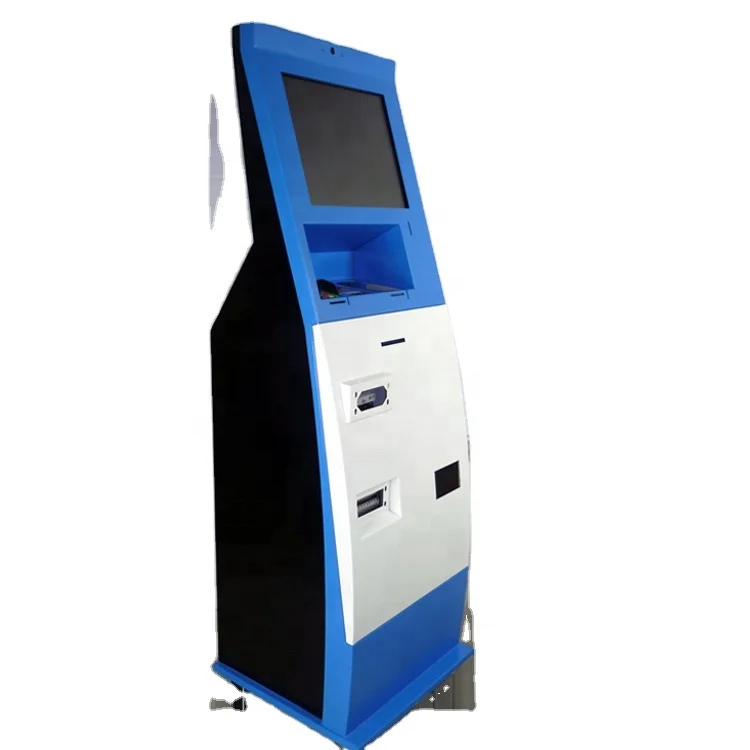Фабричный двухэкранный дополнительный киоск для оплаты с RFID картой Cion/кассовый аппарат принтер билетов сенсорный экран