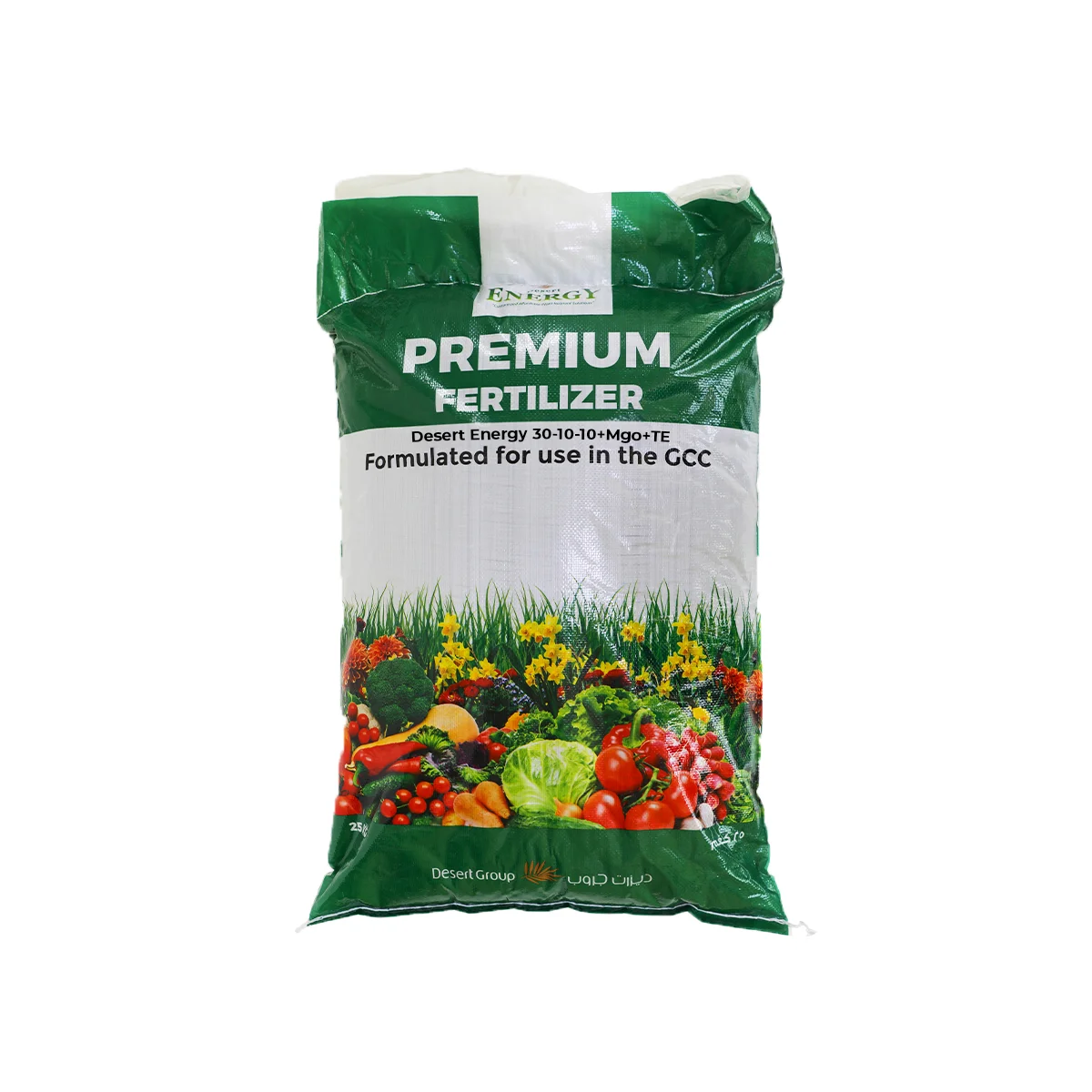 Robust Plant Growth with Optimal Nutrient Combination Desert Energy  30-10-10+MgO+TE - Compound Powdered Fertilizer  25kg