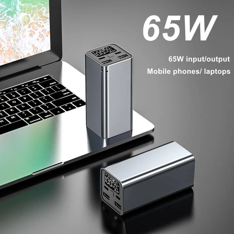 Portable laptop charger Fast Charging station PD 65W powerbank 50000mah 30000mah 20000mah Power Bank