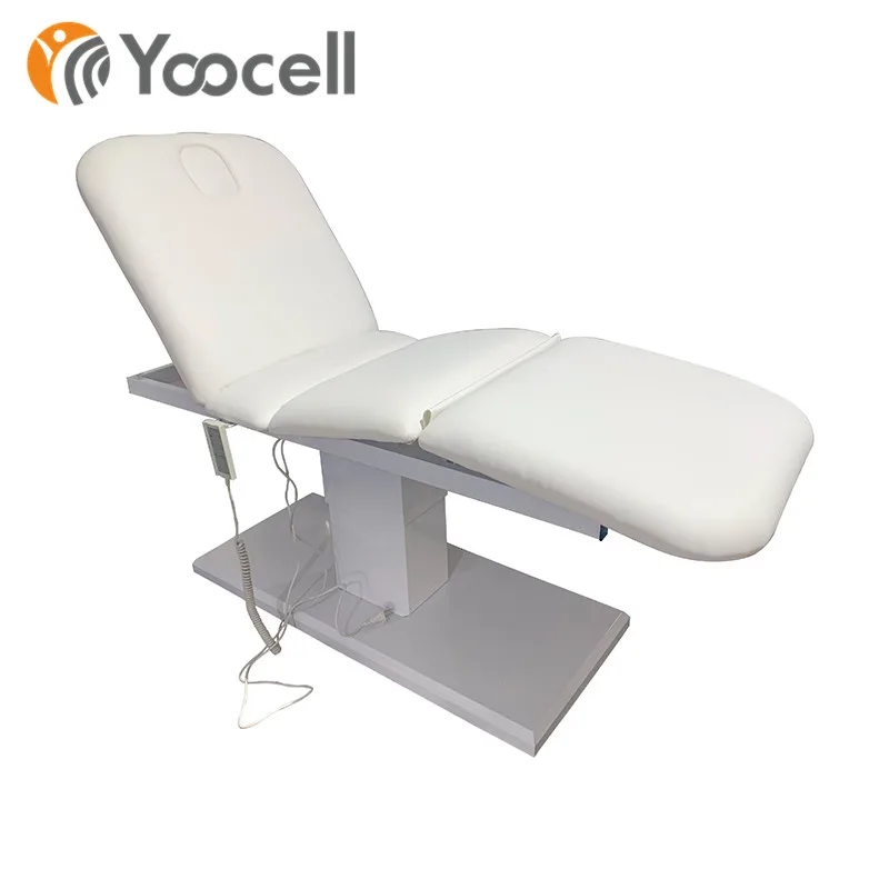  Yoocell Новое поступление белая мягкая кожа 3 мотора удобная массажная кровать для лица волос спа салона