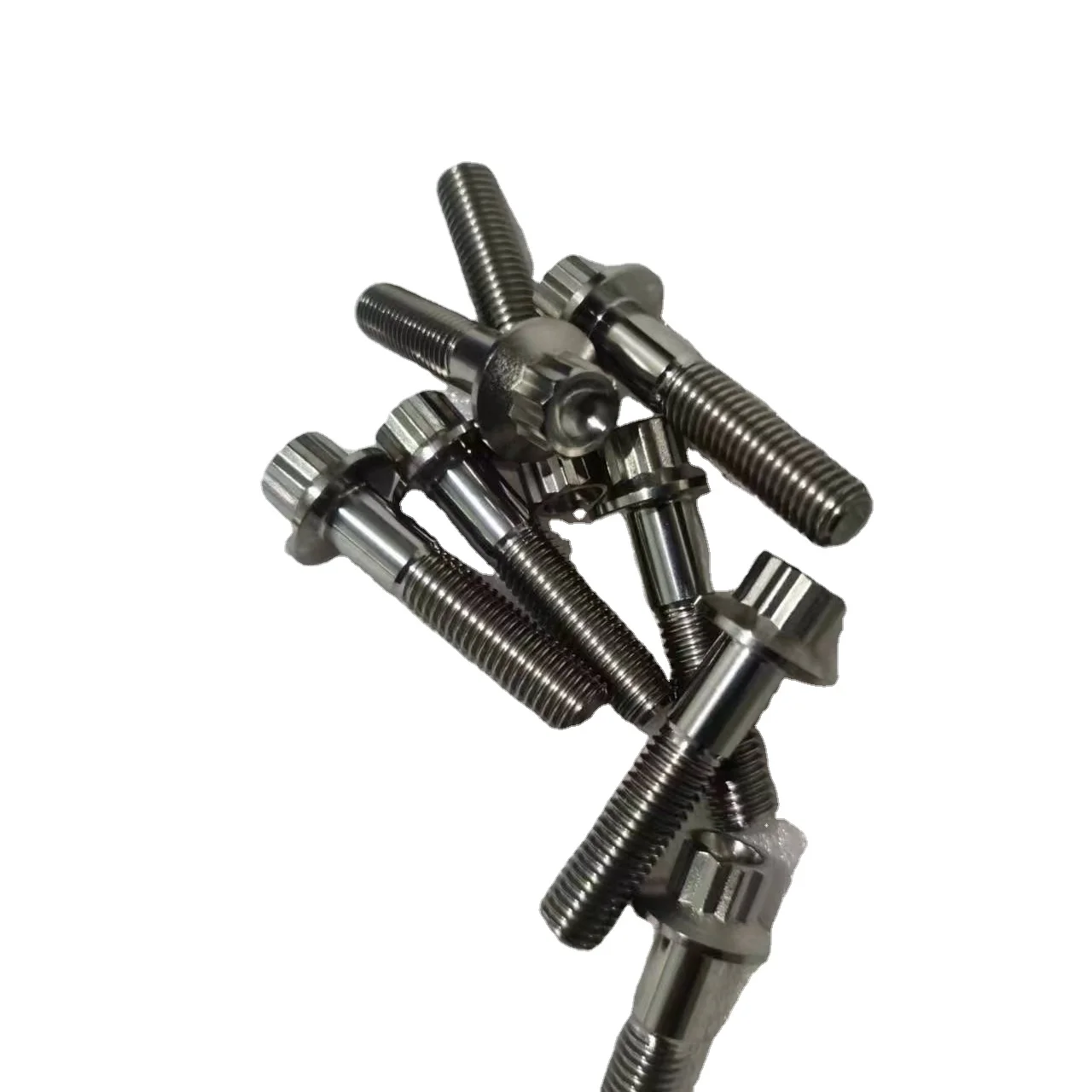 M8 x, маленького размера, круглой формы с диаметром 32 мм титана 12 заостренных винтов с фланцевые винты с шестигранной головкой для 3-частное колесо болты