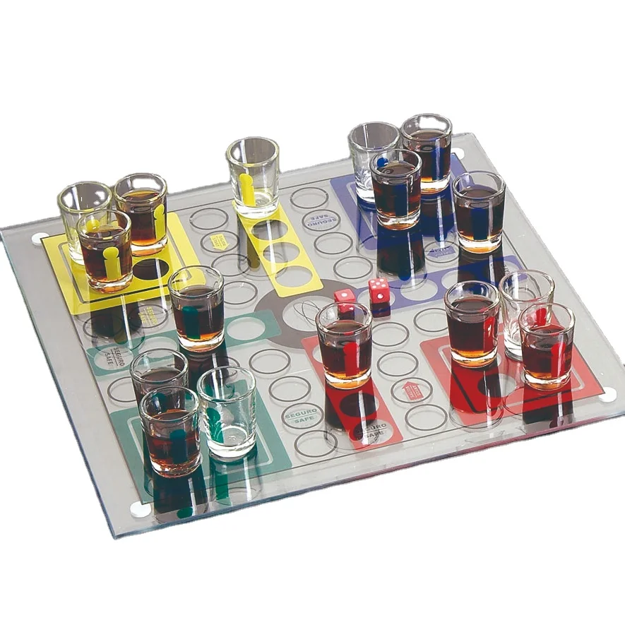 Family Board Drinking Games Shot Glass Drinking Games Drinking Ludo Chess Games