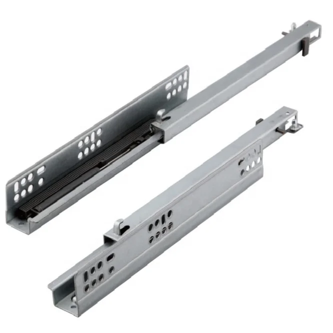 Kitchen Drawer Rail Soft Closing Drawer Guide Slider Heavy Duty Runners Self Closing Drawer Slides