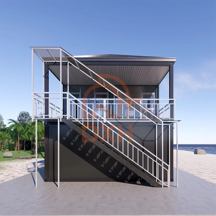 wholesale custom cheap ready made 2 storey prefabricated flat pack houses container prefab home with full bathrooms for germany