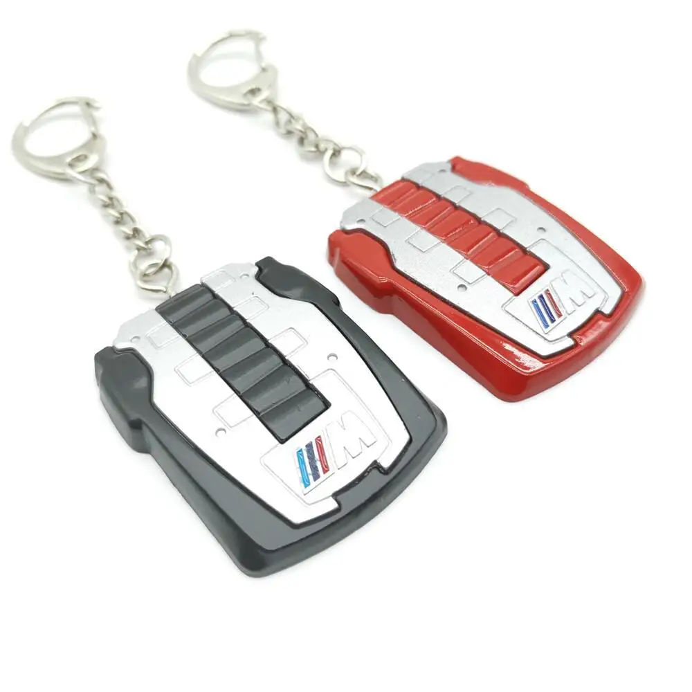 Automobile engine cover modeling simulation metal creative key chain forHonda Mitsubishi
